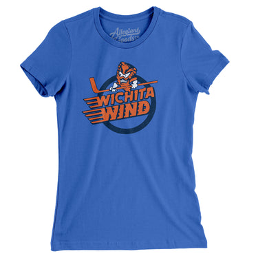 Wichita Wind Hockey Women's T-Shirt-Allegiant Goods Co. Vintage Sports Apparel