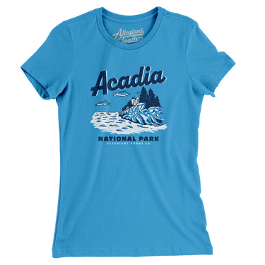 Acadia National Park Women's T-Shirt-Allegiant Goods Co. Vintage Sports Apparel
