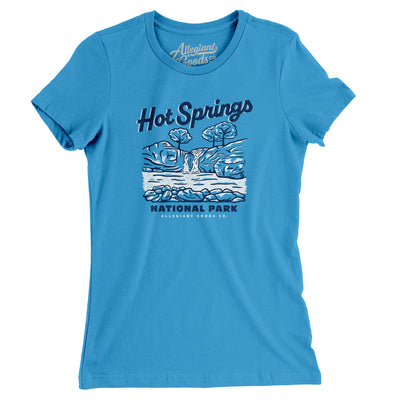 Hot Springs National Park Women's T-Shirt-Heather Aqua-Allegiant Goods Co. Vintage Sports Apparel