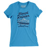 Mount Rainier National Park Women's T-Shirt-Heather Aqua-Allegiant Goods Co. Vintage Sports Apparel