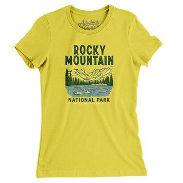 Rocky Mountains National Park Women's T-Shirt-Allegiant Goods Co. Vintage Sports Apparel