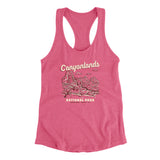 Canyonlands National Park Women's Racerback Tank-Hot Pink-Allegiant Goods Co. Vintage Sports Apparel
