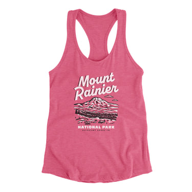 Mount Rainier National Park Women's Racerback Tank-Allegiant Goods Co. Vintage Sports Apparel