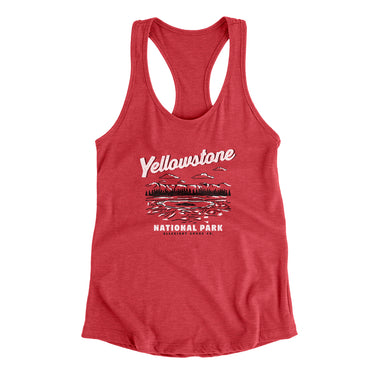 Yellowstone National Park Women's Racerback Tank-Allegiant Goods Co. Vintage Sports Apparel