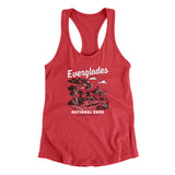 Everglades National Park Women's Racerback Tank-Red-Allegiant Goods Co. Vintage Sports Apparel