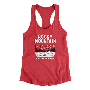 Rocky Mountains National Park Women's Racerback Tank-Allegiant Goods Co. Vintage Sports Apparel