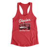 Glacier National Park Women's Racerback Tank-Red-Allegiant Goods Co. Vintage Sports Apparel
