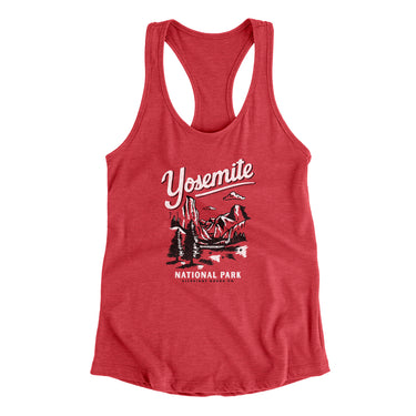 Yosemite National Park Women's Racerback Tank-Allegiant Goods Co. Vintage Sports Apparel