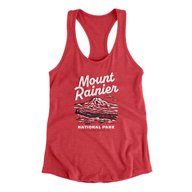 Mount Rainier National Park Women's Racerback Tank-Allegiant Goods Co. Vintage Sports Apparel
