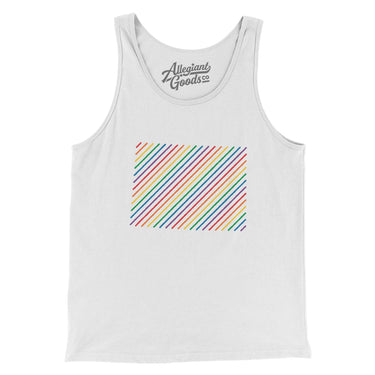 Colorado Pride State Men/Unisex Tank Top-Allegiant Goods Co. Vintage Sports Apparel