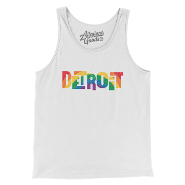 Detroit Michigan Pride Men/Unisex Tank Top-Allegiant Goods Co. Vintage Sports Apparel