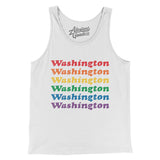 Washington Pride Men/Unisex Tank Top-Allegiant Goods Co. Vintage Sports Apparel