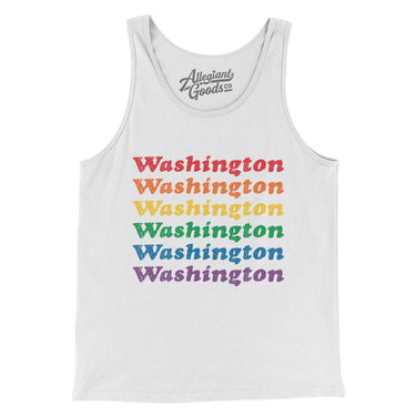 Washington Pride Men/Unisex Tank Top-Allegiant Goods Co. Vintage Sports Apparel