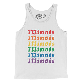 Illinois Pride Men/Unisex Tank Top-Allegiant Goods Co. Vintage Sports Apparel