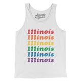 Illinois Pride Men/Unisex Tank Top-Allegiant Goods Co. Vintage Sports Apparel