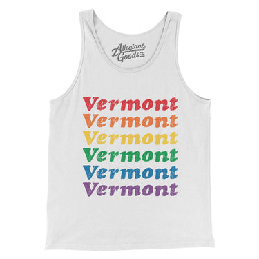 Vermont Pride Men/Unisex Tank Top-Allegiant Goods Co. Vintage Sports Apparel