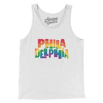 Philadelphia Pennsylvania Pride Men/Unisex Tank Top-Allegiant Goods Co. Vintage Sports Apparel