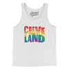 Cleveland Ohio Pride Men/Unisex Tank Top-White-Allegiant Goods Co. Vintage Sports Apparel