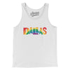 Dallas Texas Pride Men/Unisex Tank Top-White-Allegiant Goods Co. Vintage Sports Apparel