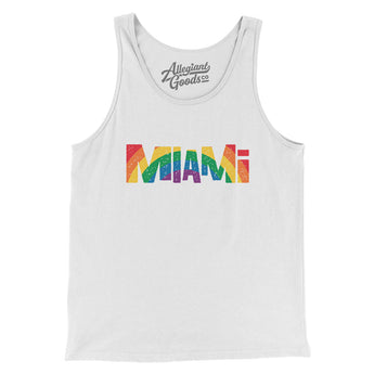 Miami Florida Pride Men/Unisex Tank Top-Allegiant Goods Co. Vintage Sports Apparel