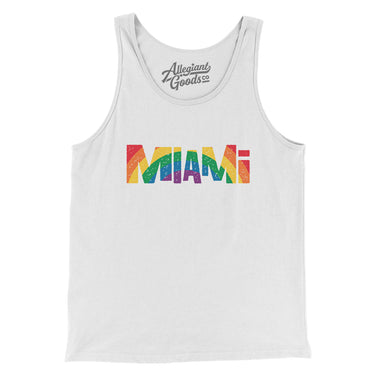 Miami Florida Pride Men/Unisex Tank Top-Allegiant Goods Co. Vintage Sports Apparel