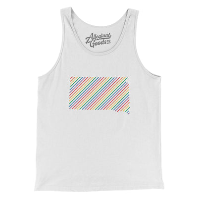 South Dakota Pride State Men/Unisex Tank Top-White-Allegiant Goods Co. Vintage Sports Apparel