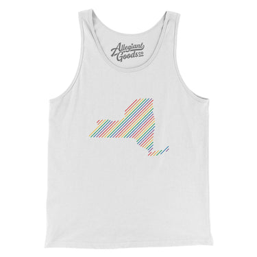 New York Pride State Men/Unisex Tank Top-Allegiant Goods Co. Vintage Sports Apparel