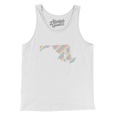 Maryland Pride State Men/Unisex Tank Top-Allegiant Goods Co. Vintage Sports Apparel