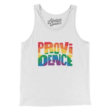 Providence Rhode Island Pride Men/Unisex Tank Top-Allegiant Goods Co. Vintage Sports Apparel