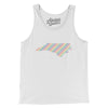 North Carolina Pride State Men/Unisex Tank Top-White-Allegiant Goods Co. Vintage Sports Apparel