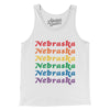 Nebraska Pride Men/Unisex Tank Top-White-Allegiant Goods Co. Vintage Sports Apparel