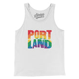 Portland Oregon Pride Men/Unisex Tank Top-Allegiant Goods Co. Vintage Sports Apparel