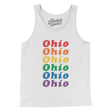 Ohio Pride Men/Unisex Tank Top-White-Allegiant Goods Co. Vintage Sports Apparel