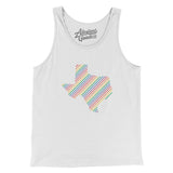 Texas Pride State Men/Unisex Tank Top-Allegiant Goods Co. Vintage Sports Apparel