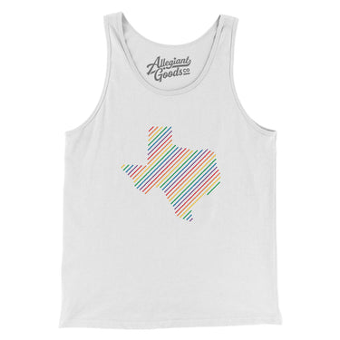 Texas Pride State Men/Unisex Tank Top-Allegiant Goods Co. Vintage Sports Apparel