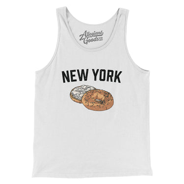 New York Bagel Men/Unisex Tank Top-Allegiant Goods Co. Vintage Sports Apparel