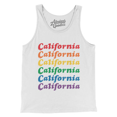 California Pride Men/Unisex Tank Top-Allegiant Goods Co. Vintage Sports Apparel
