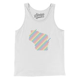 Wisconsin Pride State Men/Unisex Tank Top-Allegiant Goods Co. Vintage Sports Apparel
