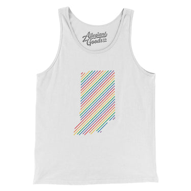Indiana Pride State Men/Unisex Tank Top-Allegiant Goods Co. Vintage Sports Apparel