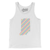 Indiana Pride State Men/Unisex Tank Top-White-Allegiant Goods Co. Vintage Sports Apparel