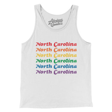 North Carolina Pride Men/Unisex Tank Top-Allegiant Goods Co. Vintage Sports Apparel