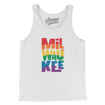 Milwaukee Wisconsin Pride Men/Unisex Tank Top-Allegiant Goods Co. Vintage Sports Apparel