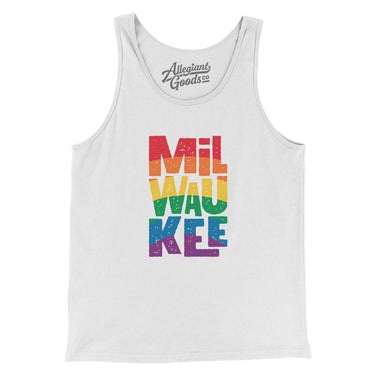 Milwaukee Wisconsin Pride Men/Unisex Tank Top-Allegiant Goods Co. Vintage Sports Apparel