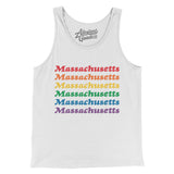Massachusetts Pride Men/Unisex Tank Top-Allegiant Goods Co. Vintage Sports Apparel