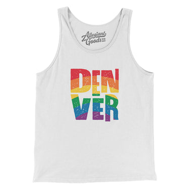 Denver Colorado Pride Men/Unisex Tank Top-Allegiant Goods Co. Vintage Sports Apparel