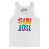 San Jose California Pride Men/Unisex Tank Top-Allegiant Goods Co. Vintage Sports Apparel