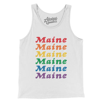 Maine Pride Men/Unisex Tank Top-Allegiant Goods Co. Vintage Sports Apparel