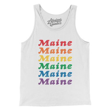 Maine Pride Men/Unisex Tank Top-Allegiant Goods Co. Vintage Sports Apparel