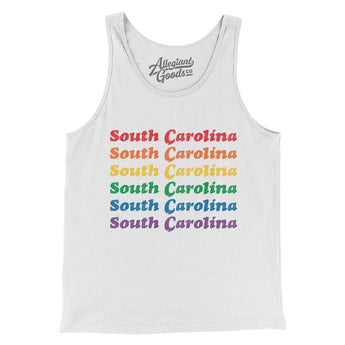 South Carolina Pride Men/Unisex Tank Top-Allegiant Goods Co. Vintage Sports Apparel