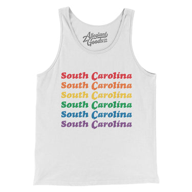 South Carolina Pride Men/Unisex Tank Top-Allegiant Goods Co. Vintage Sports Apparel